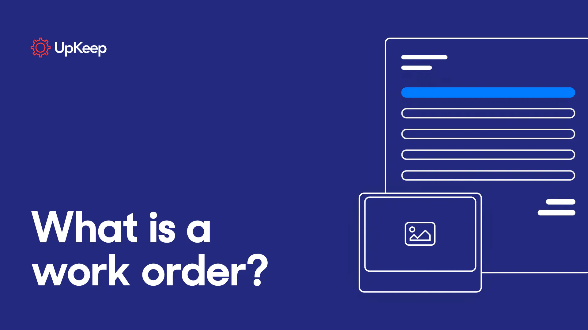 What is a work order?